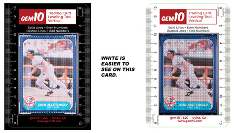 Gem10®️ Sport and Trading Card Leveling Tools - White ✅ FREE SHIPPING