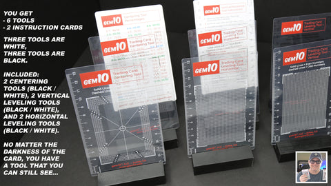 The Gem10®️ Complete Sport and Trading Card Centering and Leveling Tools / Toolkit