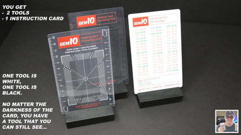 The Gem10®️ Complete Sport and Trading Card Centering and Leveling Tools / Toolkit