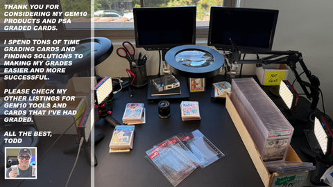 The Gem10®️ Complete Sport and Trading Card Centering and Leveling Tools / Toolkit