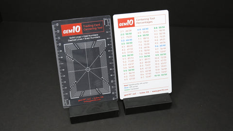 Gem10®️ Sport and Trading Card Centering Tool - White